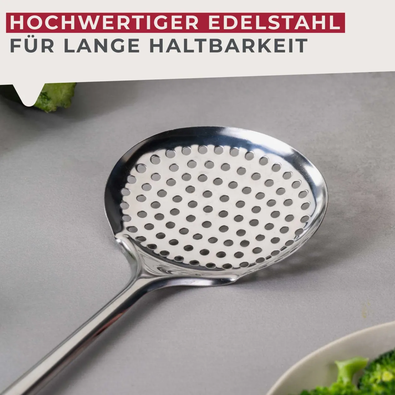 Abseihlöffel Essential, blau