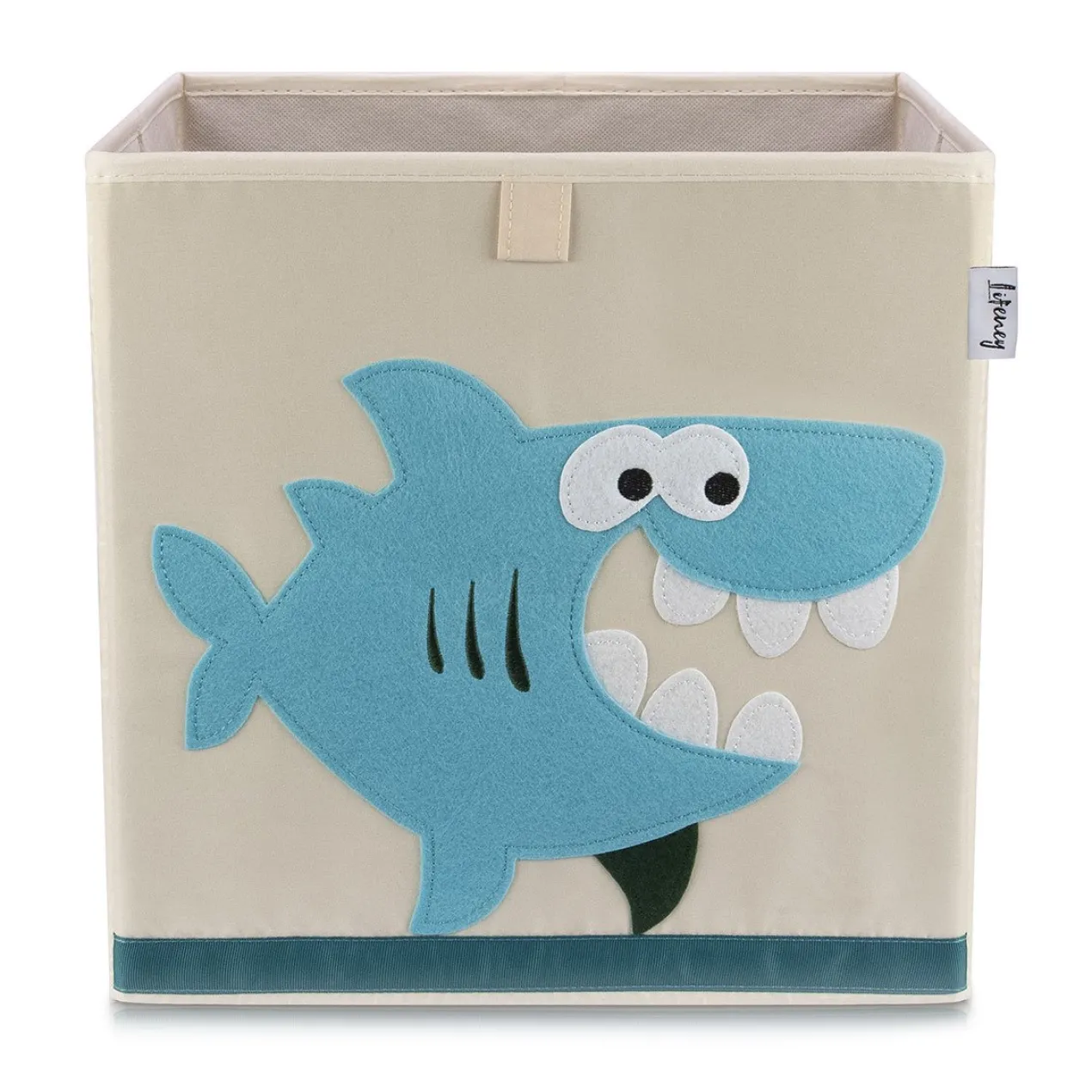 Aufbewahrungsbox Hai, beige, 33x33x33cm