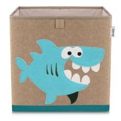 Aufbewahrungsbox Hai, braun, 33x33x33cm