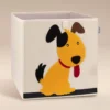 Aufbewahrungsbox Hund, beige, 33x33x33cm