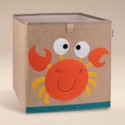 Aufbewahrungsbox Krebs, braun, 33x33x33cm