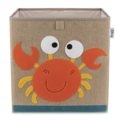 Aufbewahrungsbox Krebs, braun, 33x33x33cm