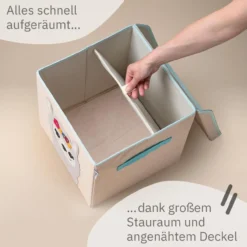 Aufbewahrungsbox mit Deckel Lama, 33x33x33cm