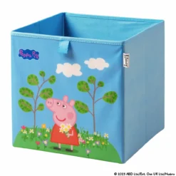 Aufbewahrungsbox Peppa Pig Blumenwiese, 30x30x30cm