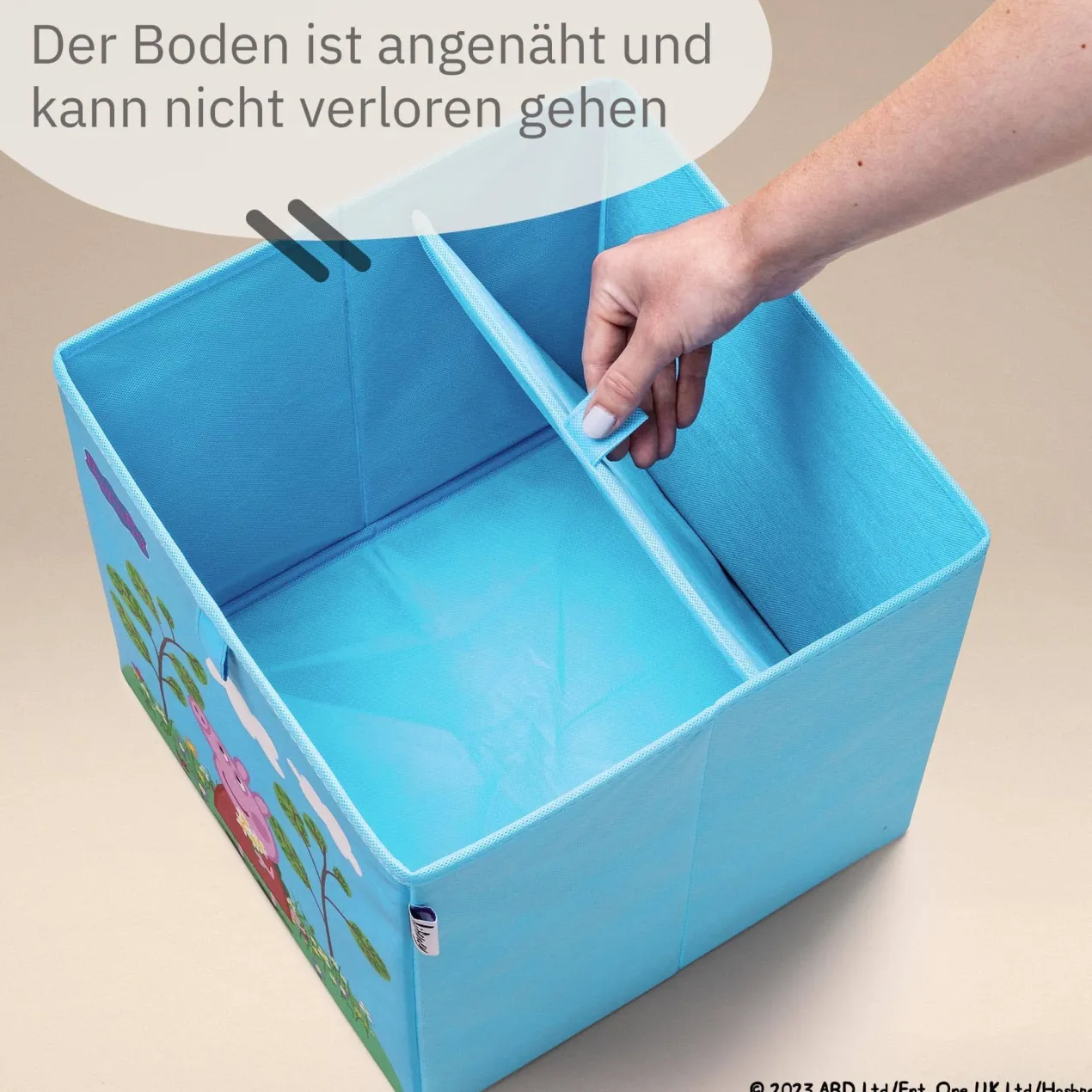 Aufbewahrungsbox Peppa Pig Blumenwiese, 30x30x30cm