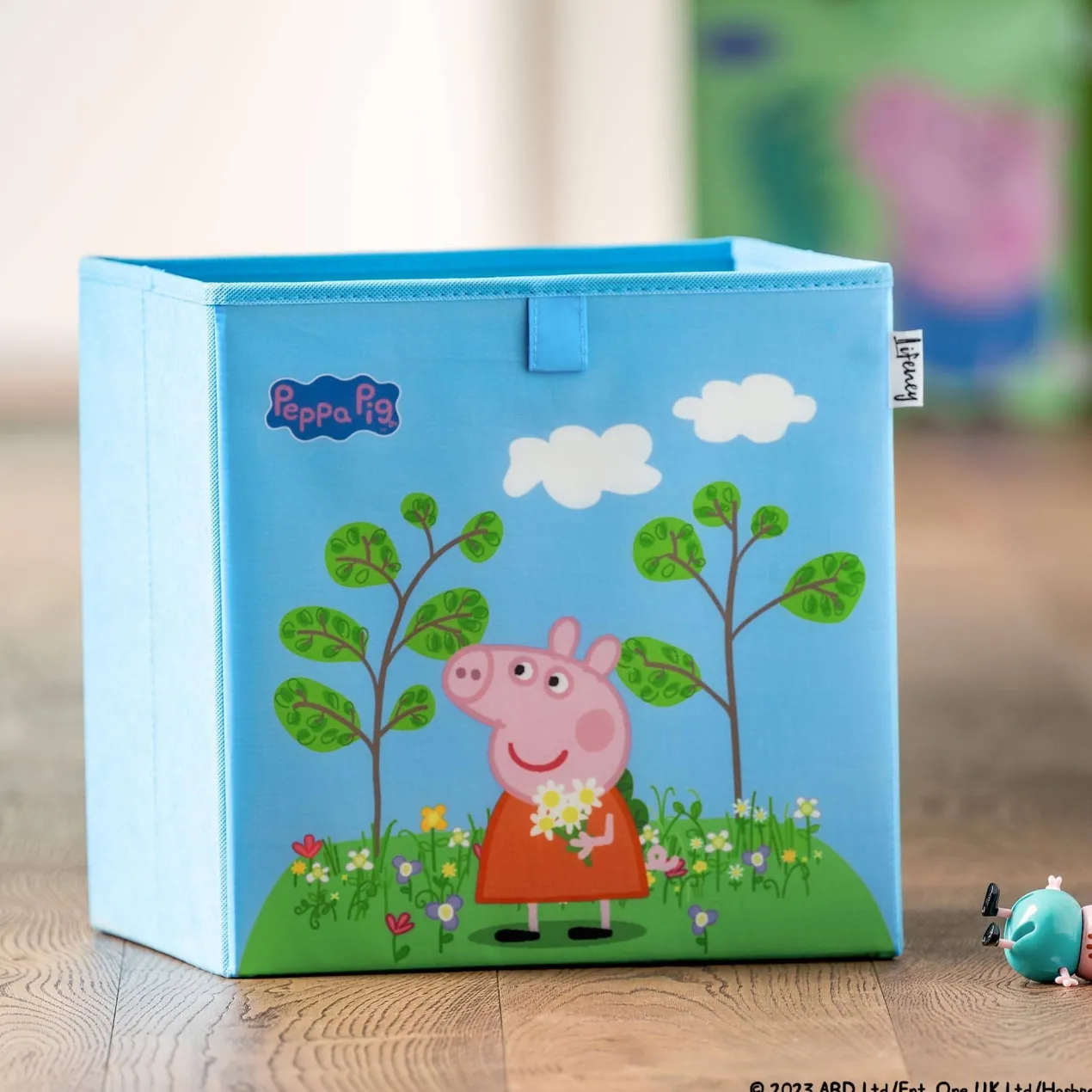 Aufbewahrungsbox Peppa Pig Blumenwiese, 30x30x30cm