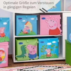 Aufbewahrungsbox Peppa Pig tanzend, 30x30x30cm