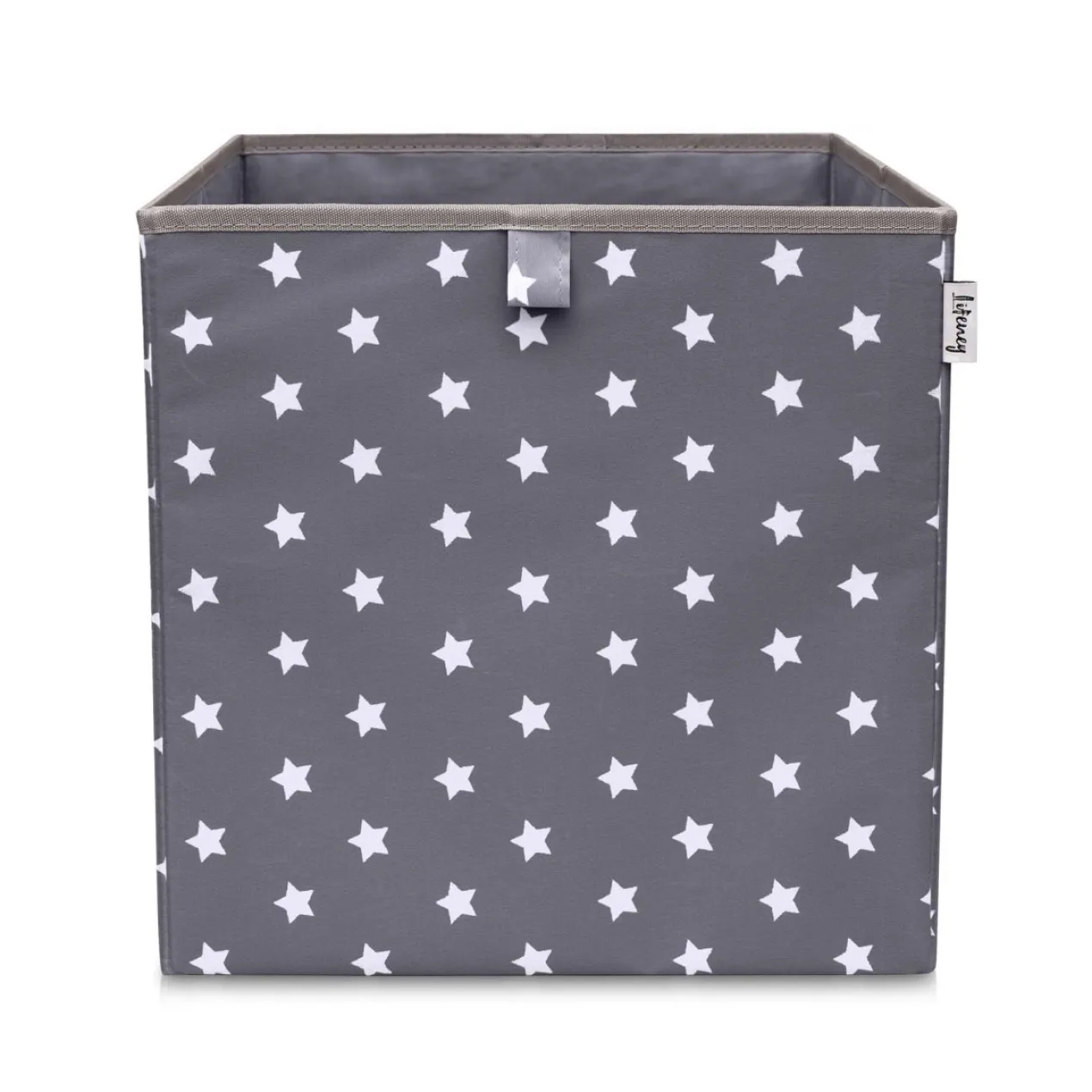 Aufbewahrungsbox Sterne, grau, 33x33x33cm