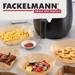 Backpapier für Heißluftfritteuse, rund, Ø20cm, 40 Stk.