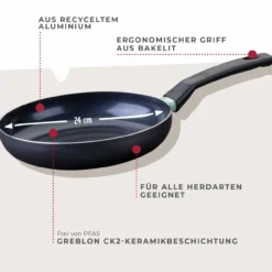 Bratpfanne Brandao, Keramik, antihaft, Ø24cm