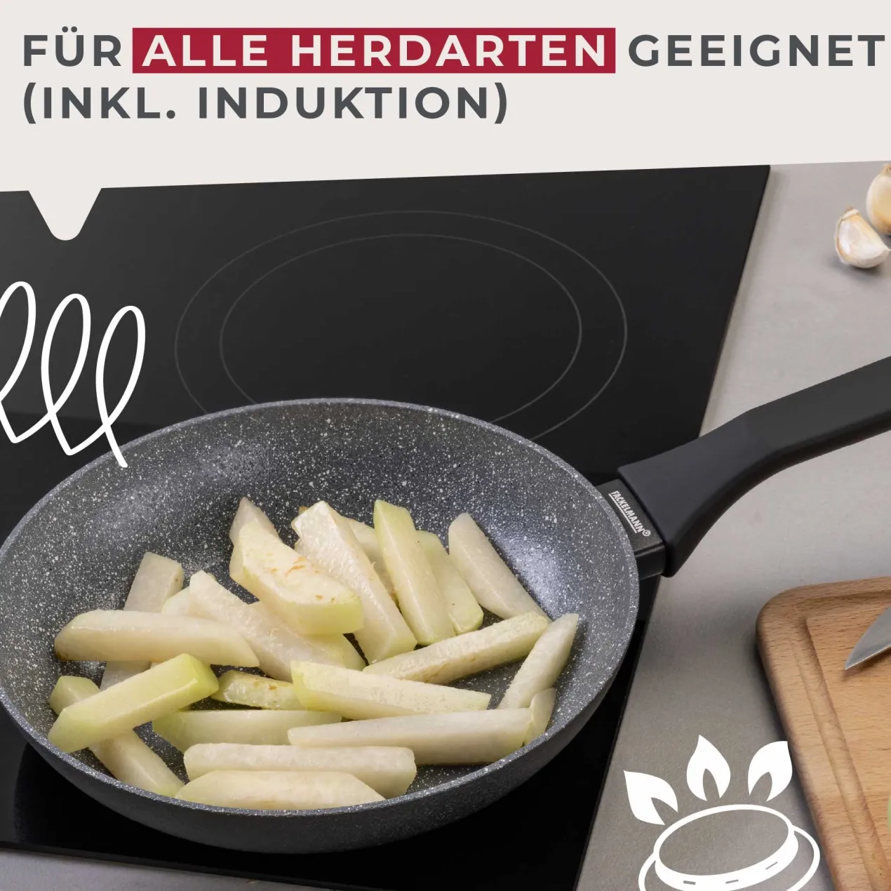 Bratpfanne Cosmo, Keramik, antihaft, Ø24cm