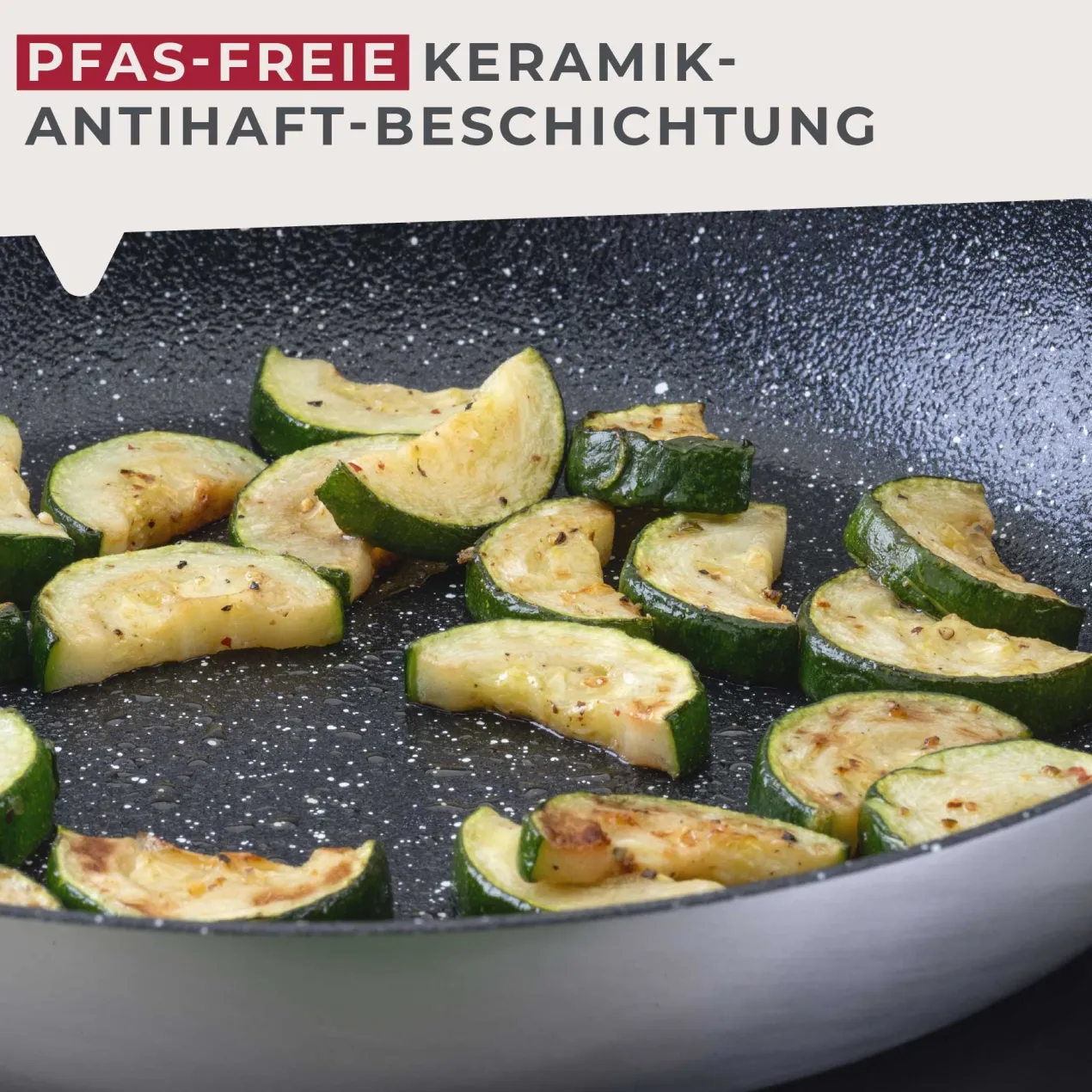 Bratpfanne Crisp, Keramik, antihaft, Ø24cm