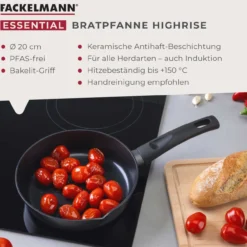 Bratpfanne Highrise, Keramik, antihaft, Ø20cm