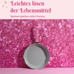 Bratpfanne, Keramik, antihaft, pink, Ø28cm