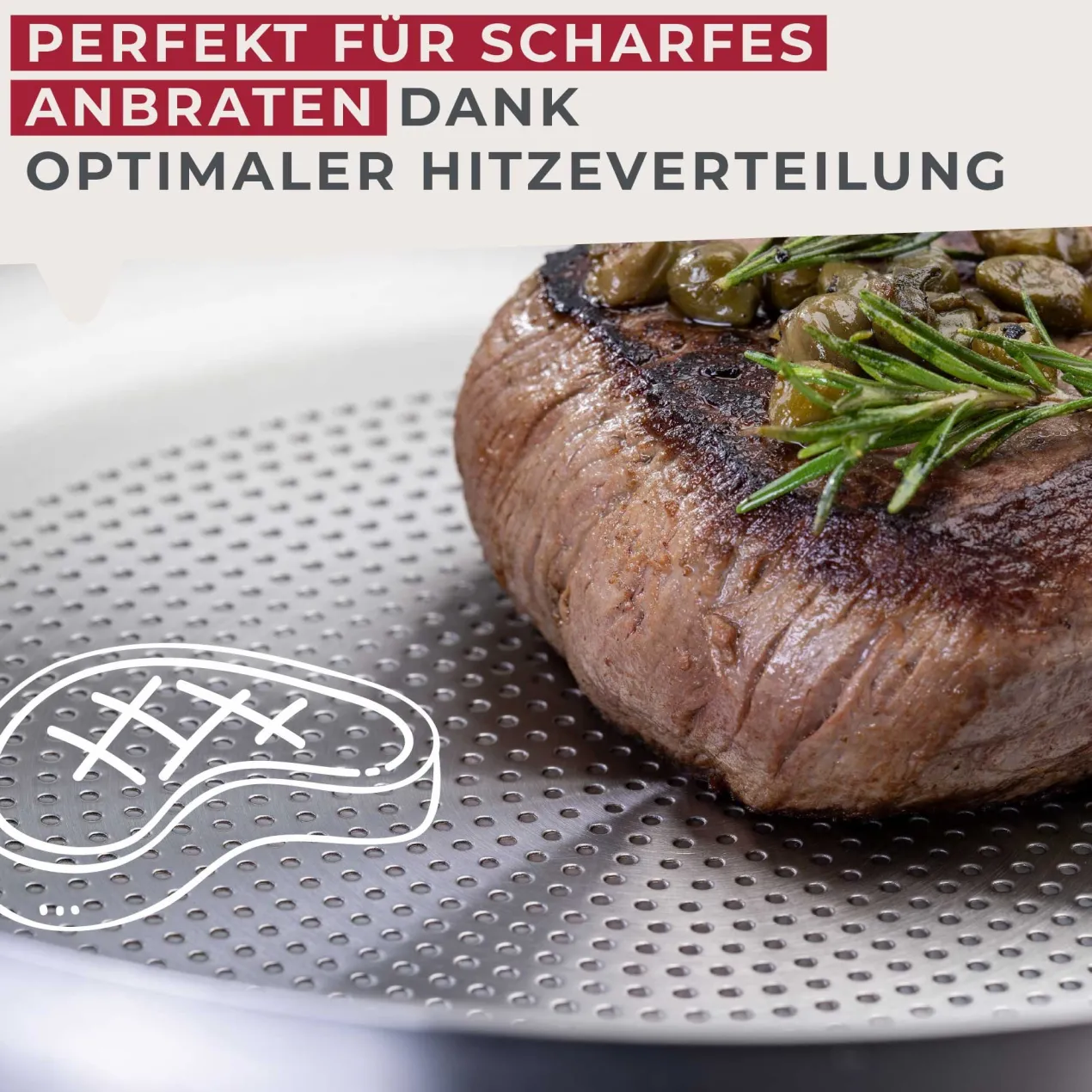 Bratpfanne Ovalgriff , Ø28cm, Edelstahl
