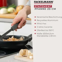 Bratpfanne Statement, Keramik, antihaft, Ø20cm – 20% Rabatt mit Code: COOK20