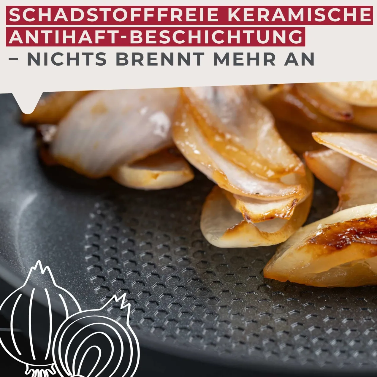 Bratpfanne Statement, Keramik, antihaft, Ø20cm – 20% Rabatt mit Code: COOK20