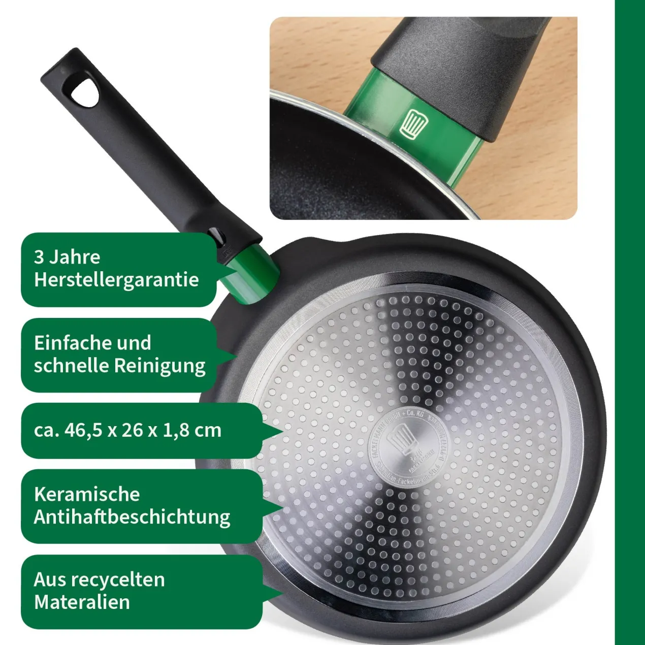Crêpepfanne Bielefeld, Keramik, antihaft, Ø26cm