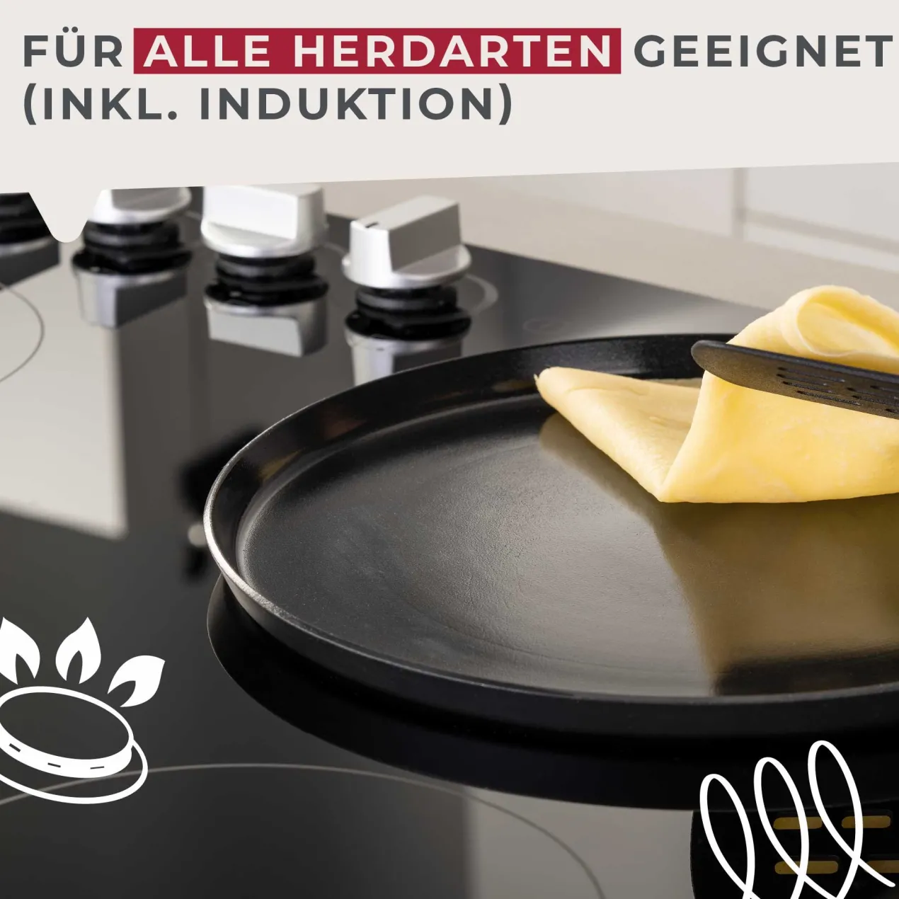 Crêpepfanne Statement, Keramik, antihaft, Ø25cm – 20% Rabatt mit Code: COOK20