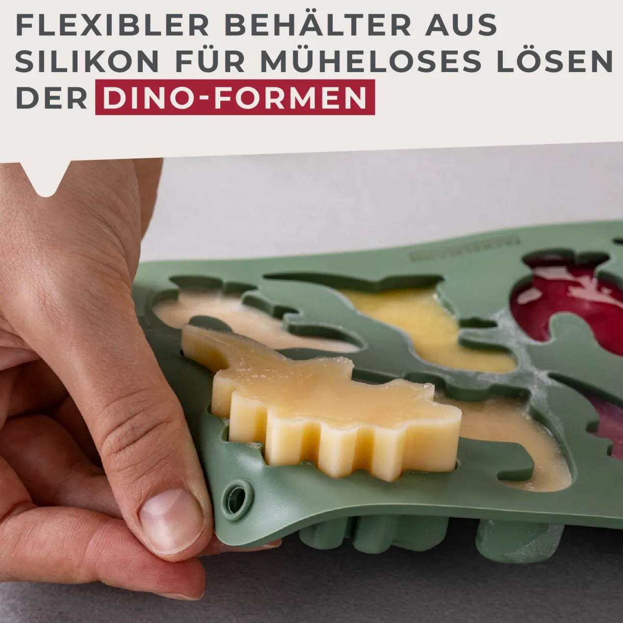 Eiswürfelform Mini Cooking, Dino, Silikon
