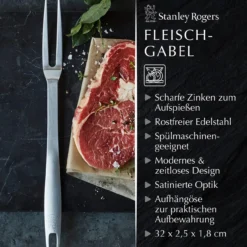 Fleischgabel Satin, 32cm, Edelstahl