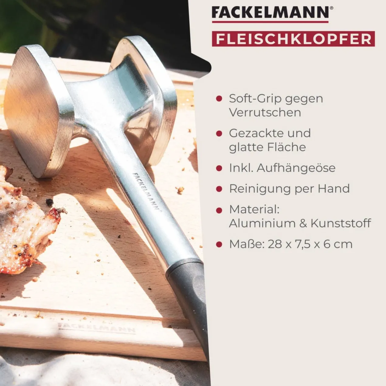 Fleischklopfer, 28cm