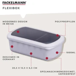 Flexibox Be The Move, beige, 1000ml, 3-tlg.