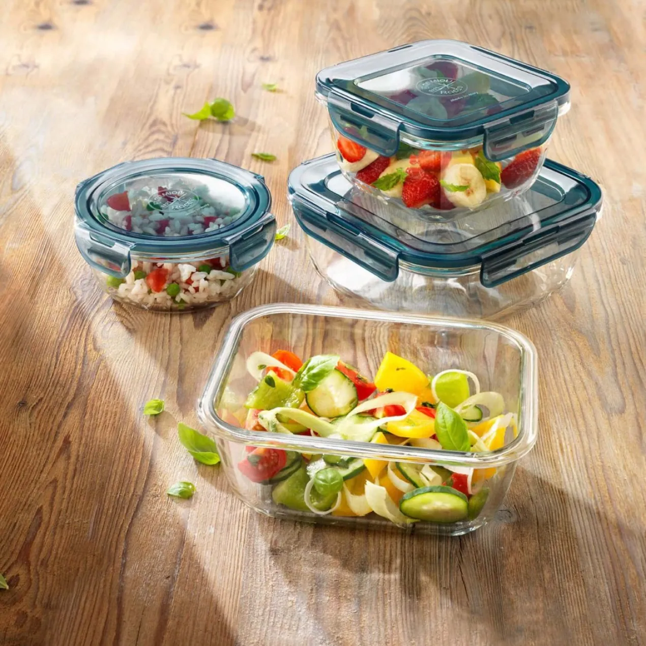 Frischhaltebox Evolution, 1000 ml, Glas
