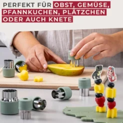 Gemüse Ausstecher Set Mini Cooking, 9-tlg.