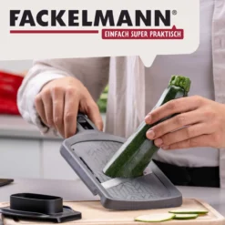 Gemüsehobel mit Restehalter Statement, grau