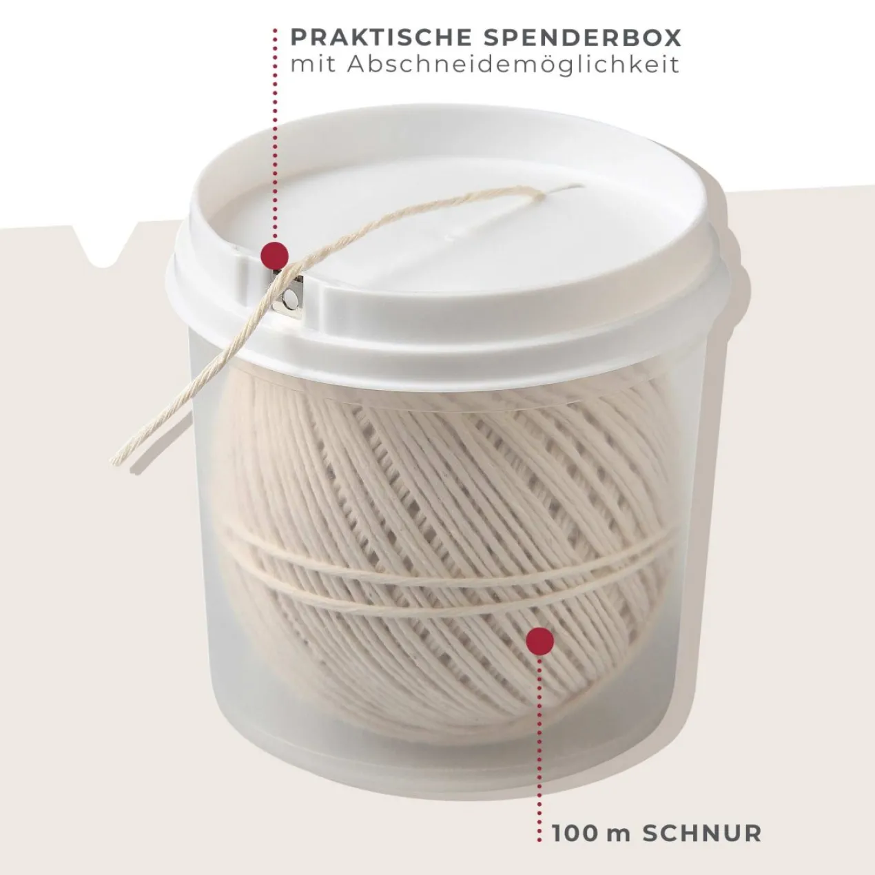 Grill-/Bratenschnur, 100m Dose
