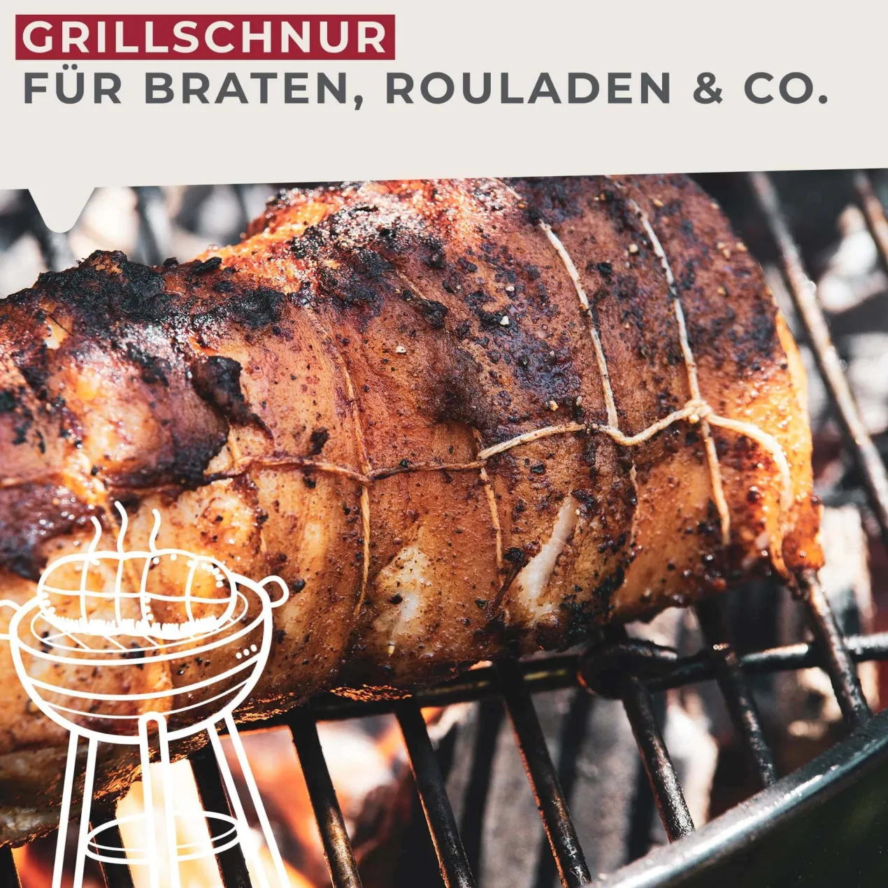 Grill-/Bratenschnur Set 2-teilig