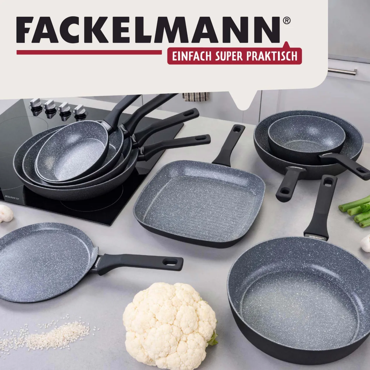 Grillpfanne Cosmo, Keramik, antihaft, Ø28cm