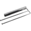Handtuchhalter ausziehbar, Chrom, 2-armig