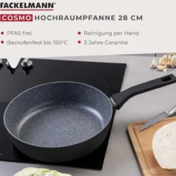 Hochrandpfanne, Keramik, antihaft, Ø28cm
