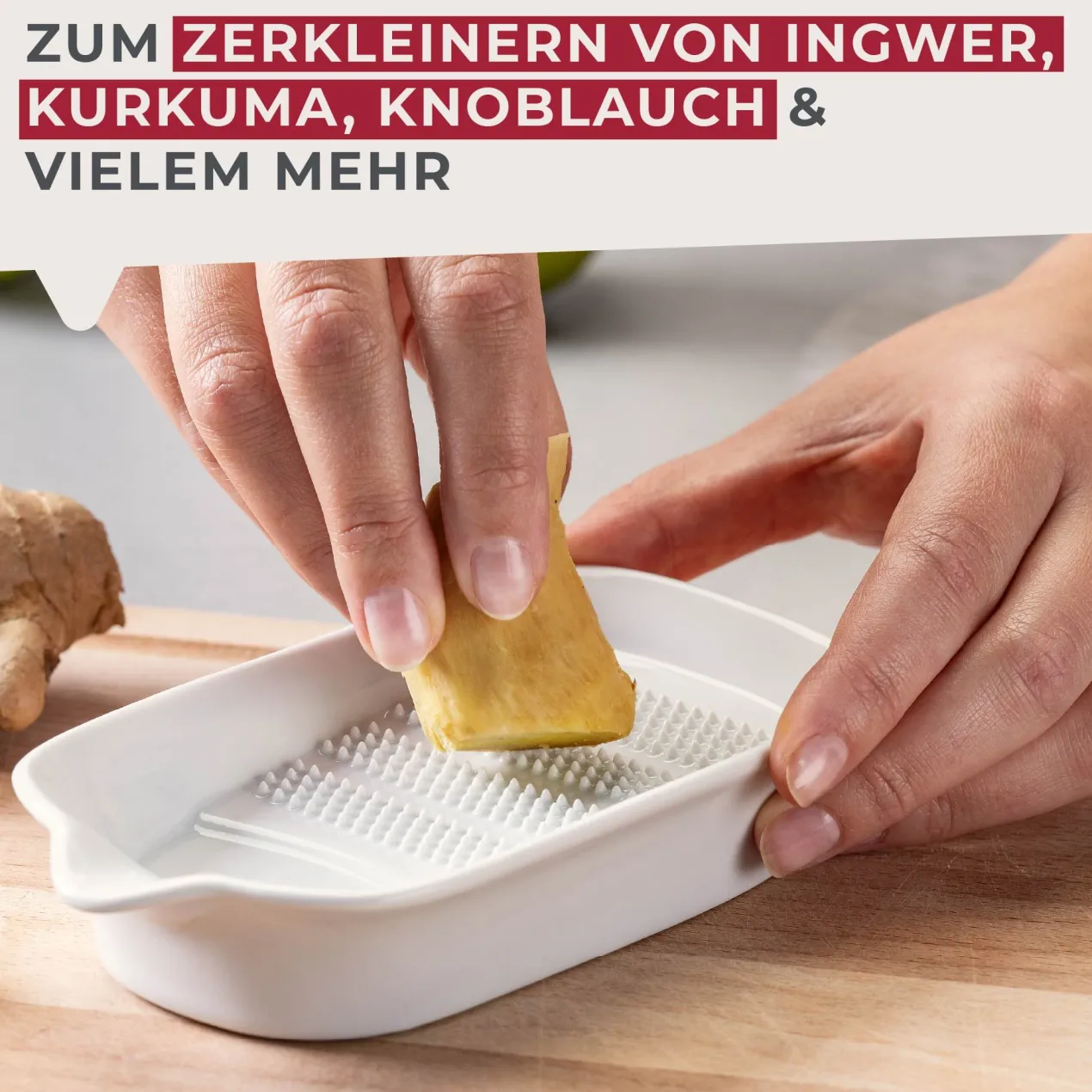 Ingwerreibe, Keramik
