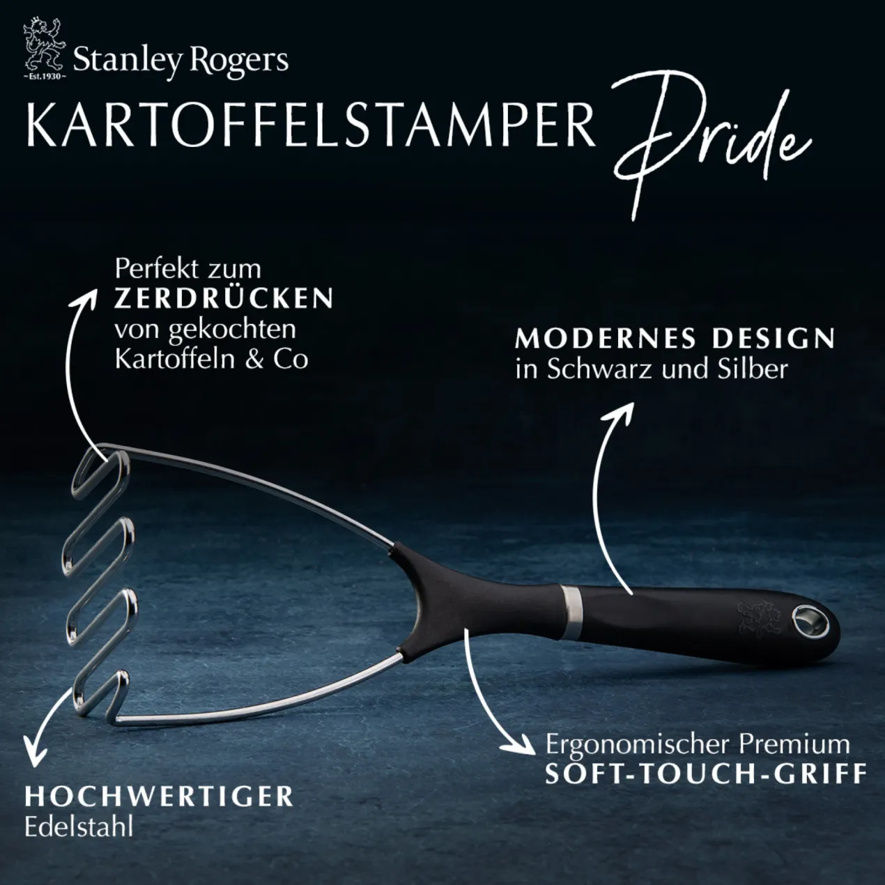 Kartoffelstampfer Pride, 30cm