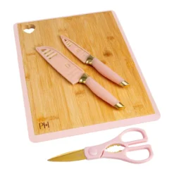 Küchenhelfer-Set inkl. Messer, Schere und Brett, 6-teilig