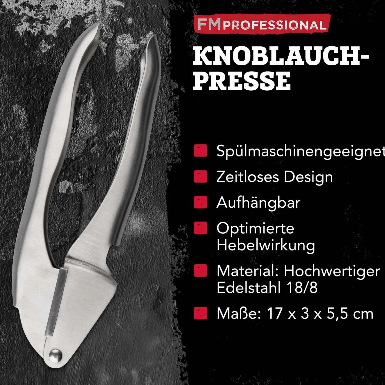 Knoblauchpresse Edelstahl