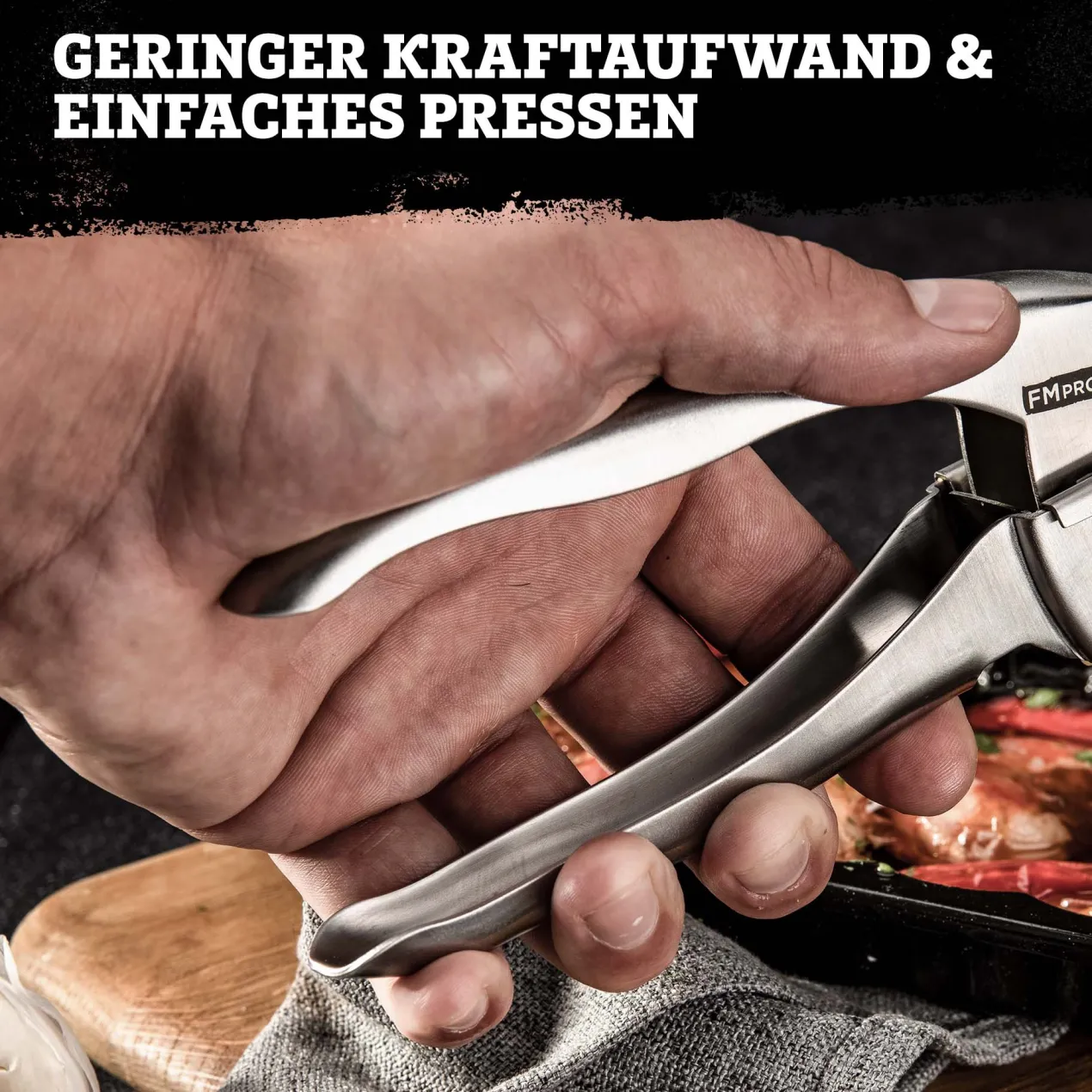 Knoblauchpresse Edelstahl