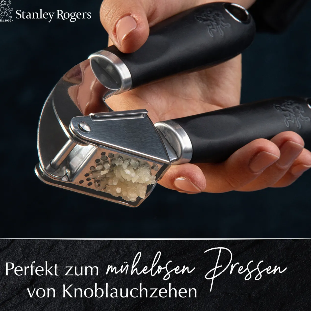 Knoblauchpresse Pride, 19cm, Edelstahl