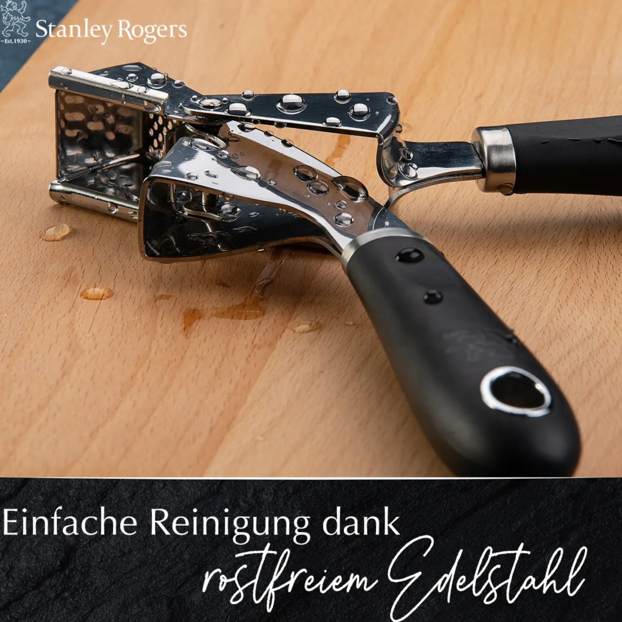 Knoblauchpresse Pride, 19cm, Edelstahl