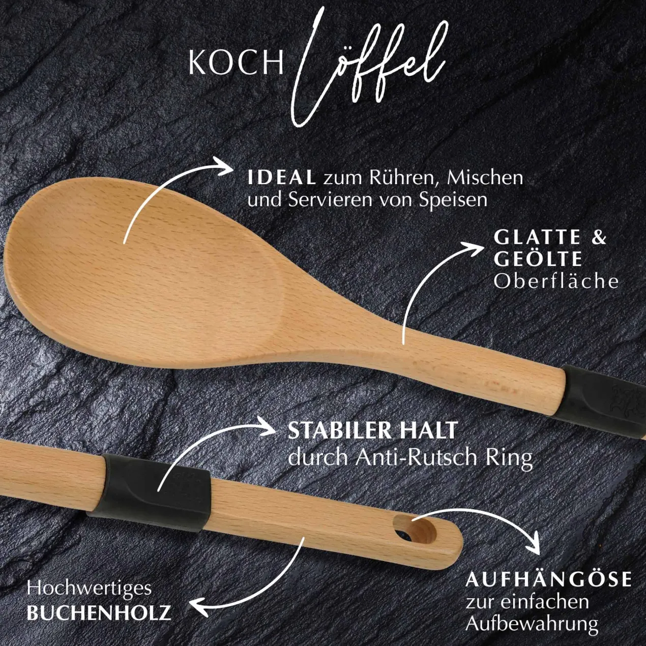 Kochlöffel, 31cm