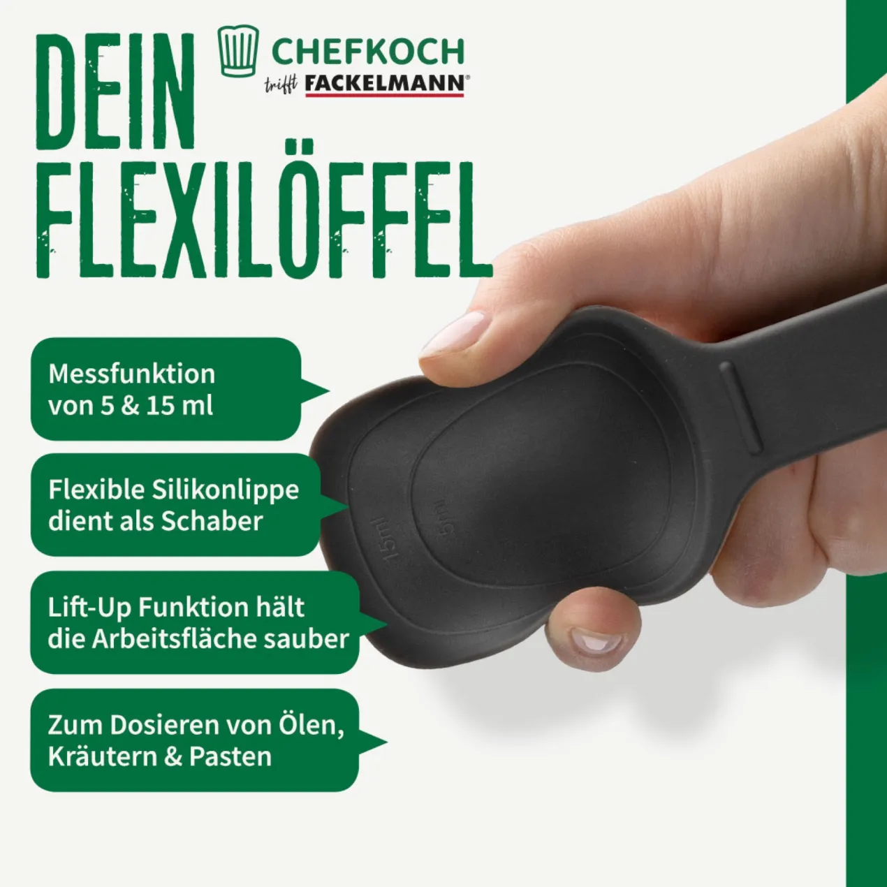 Kochlöffel flexibel, Silikon