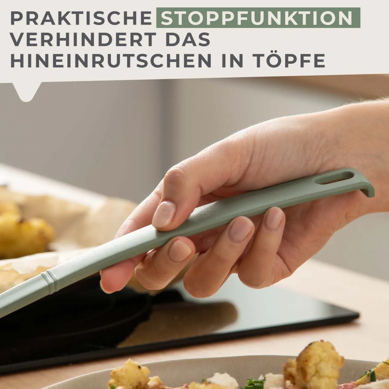 Kochlöffel spitz Balance , grün