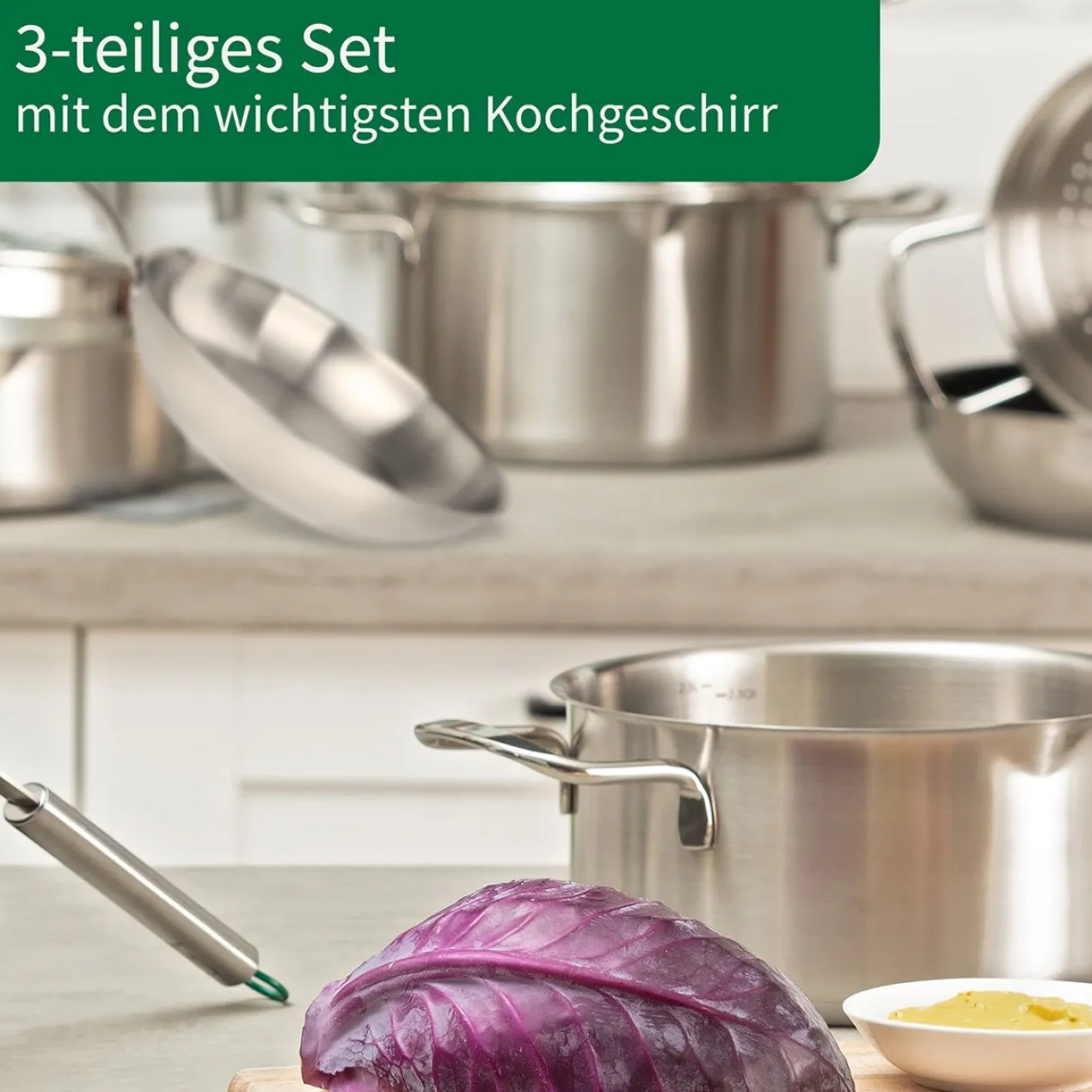 Koch-Set "München Kochgeschirr", 3-teilig