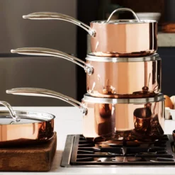 Kochtopf mit Deckel Copper Tri-Ply, 2,5l, Edelstahl