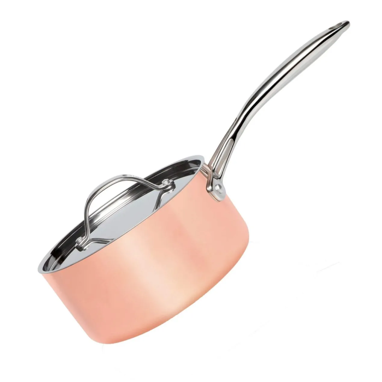 Kochtopf mit Deckel Copper Tri-Ply, Ø18cm, 1,75l, Edelstahl