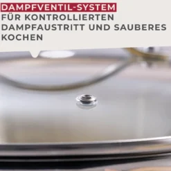 Kochtopf mit Deckel Lara, Ø24cm, Edelstahl