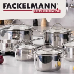 Kochtopf mit Deckel Lara, Ø24cm, Edelstahl